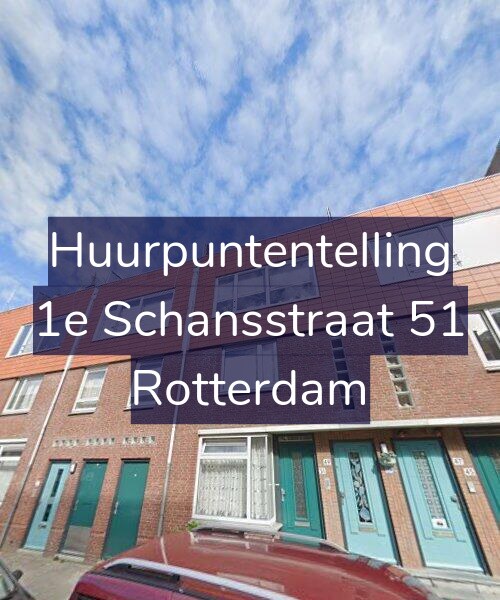 Foto gevel Huurpuntentelling voor 1e Schansstraat 51, Rotterdam