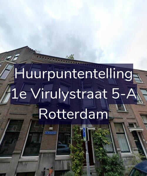 Foto gevel Huurpuntentelling voor 1e Virulystraat 5-A, Rotterdam