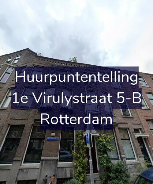 Foto gevel Huurpuntentelling voor 1e Virulystraat 5-B, Rotterdam