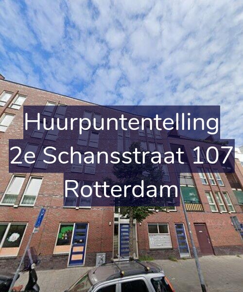 Foto gevel Huurpuntentelling voor 2e Schansstraat 107, Rotterdam