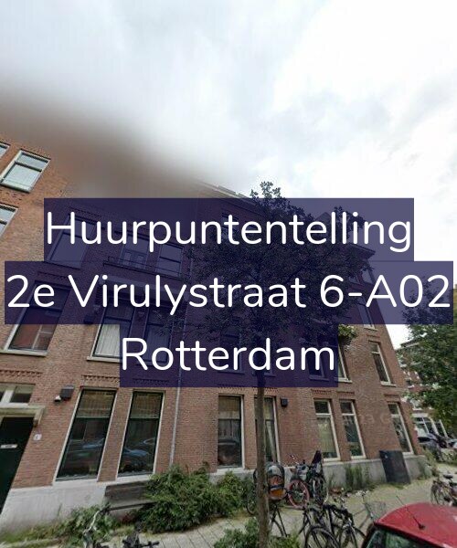 Foto gevel Huurpuntentelling voor 2e Virulystraat 6-A02, Rotterdam
