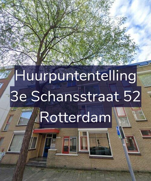Foto gevel Huurpuntentelling voor 3e Schansstraat 52, Rotterdam