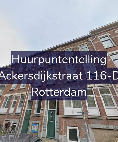 Foto gevel Huurpuntentelling voor Ackersdijkstraat 116-D, Rotterdam
