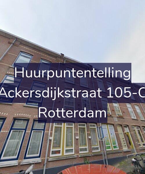 Foto gevel Huurpuntentelling voor Ackersdijkstraat 105-C, Rotterdam