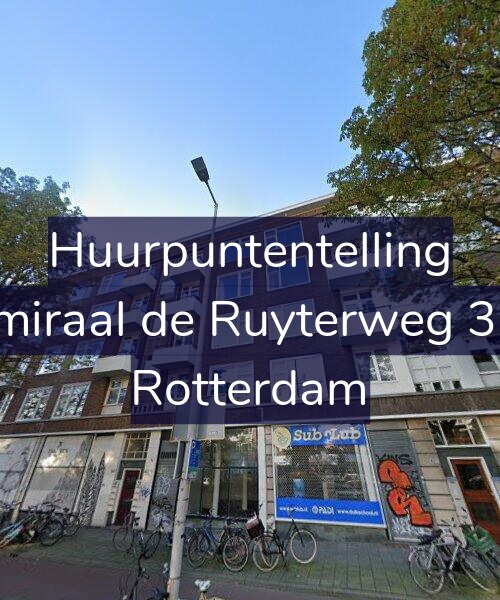 Foto gevel Huurpuntentelling voor Admiraal de Ruyterweg 38-E, Rotterdam