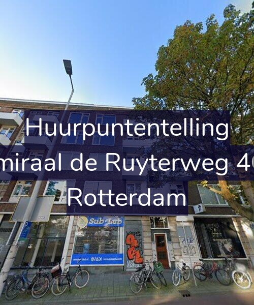 Foto gevel Huurpuntentelling voor Admiraal de Ruyterweg 40-C, Rotterdam