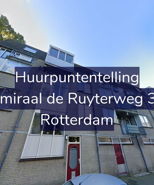 Foto gevel Huurpuntentelling voor Admiraal de Ruyterweg 3-D, Rotterdam