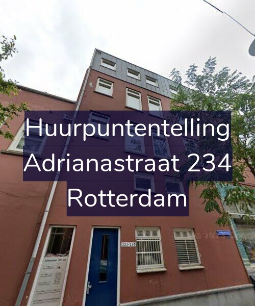 Foto gevel Huurpuntentelling voor Adrianastraat 234, Rotterdam
