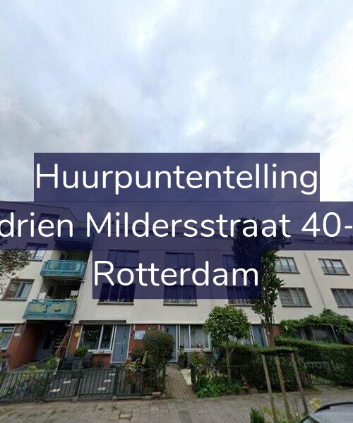 Foto gevel Huurpuntentelling voor Adrien Mildersstraat 40-A, Rotterdam