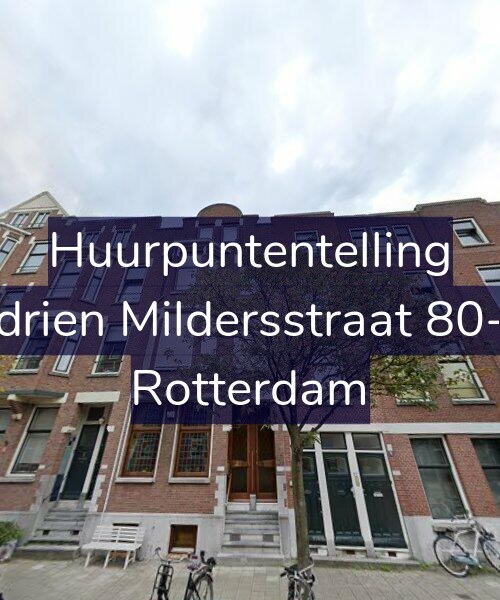 Foto gevel Huurpuntentelling voor Adrien Mildersstraat 80-A, Rotterdam