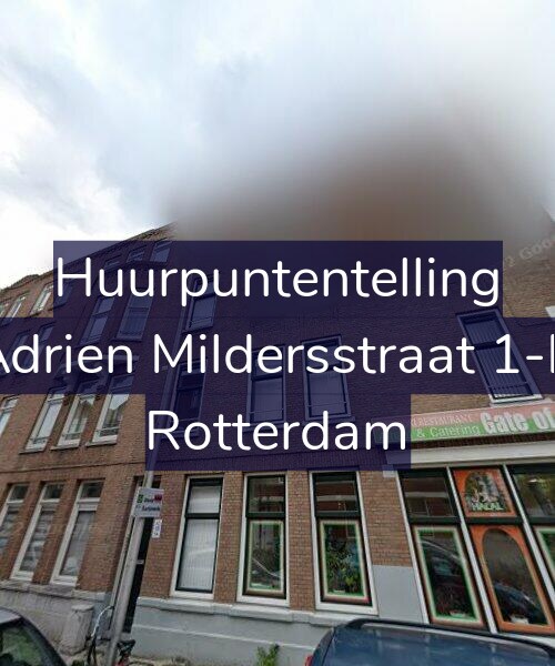 Foto gevel Huurpuntentelling voor Adrien Mildersstraat 1-B, Rotterdam