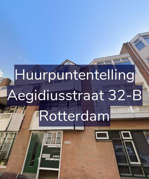Foto gevel Huurpuntentelling voor Aegidiusstraat 32-B, Rotterdam