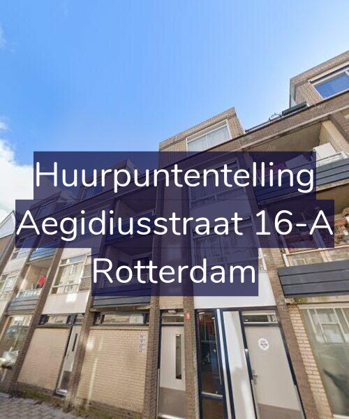 Foto gevel Huurpuntentelling voor Aegidiusstraat 16-A, Rotterdam