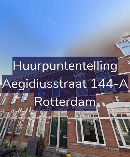 Foto gevel Huurpuntentelling voor Aegidiusstraat 144-A, Rotterdam