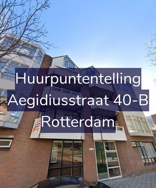 Foto gevel Huurpuntentelling voor Aegidiusstraat 40-B, Rotterdam
