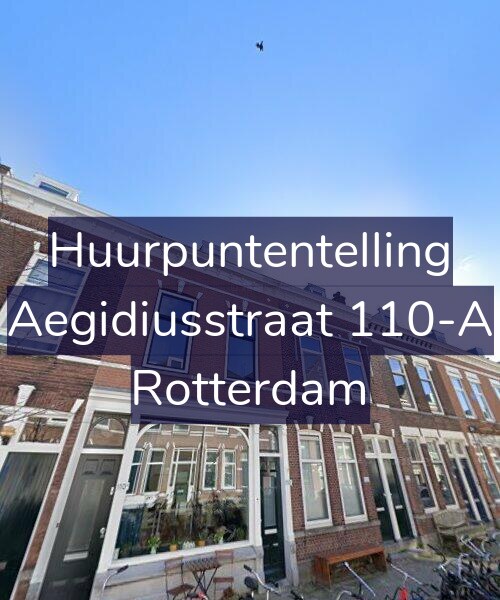 Foto gevel Huurpuntentelling voor Aegidiusstraat 110-A, Rotterdam