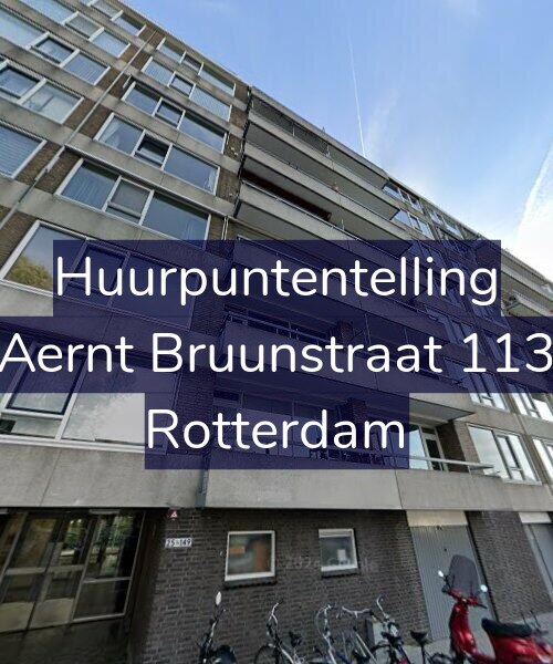 Foto gevel Huurpuntentelling voor Aernt Bruunstraat 113, Rotterdam