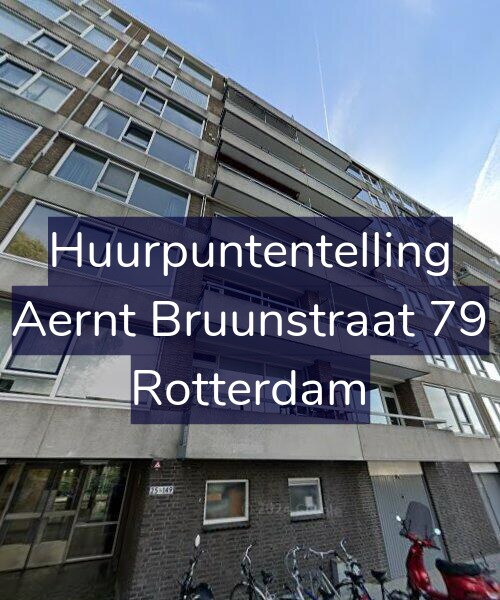 Foto gevel Huurpuntentelling voor Aernt Bruunstraat 79, Rotterdam