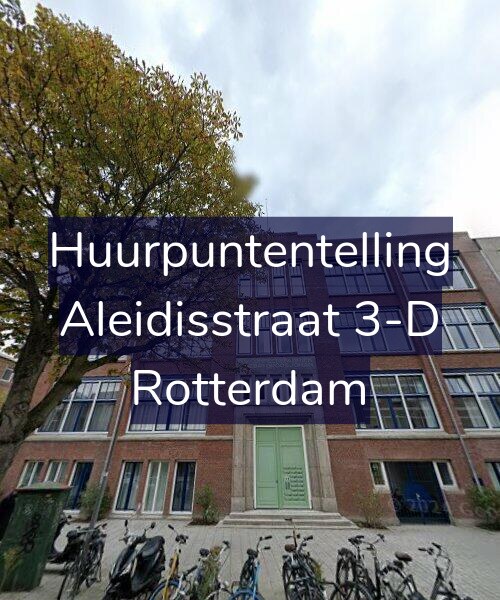 Foto gevel Huurpuntentelling voor Aleidisstraat 3-D, Rotterdam