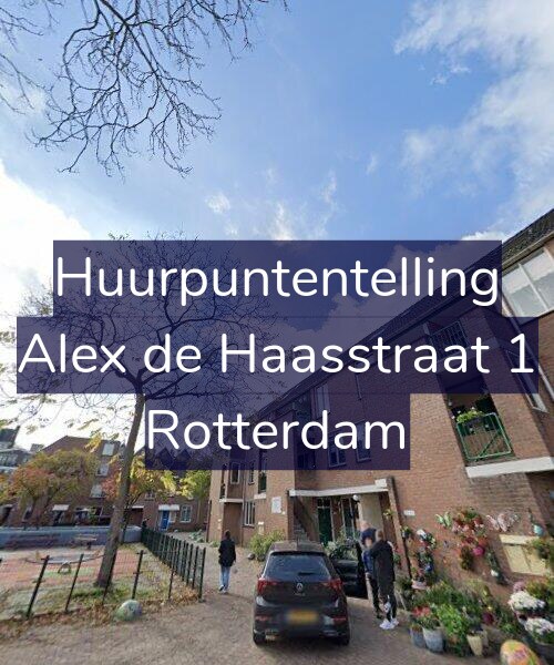 Foto gevel Huurpuntentelling voor Alex de Haasstraat 1, Rotterdam