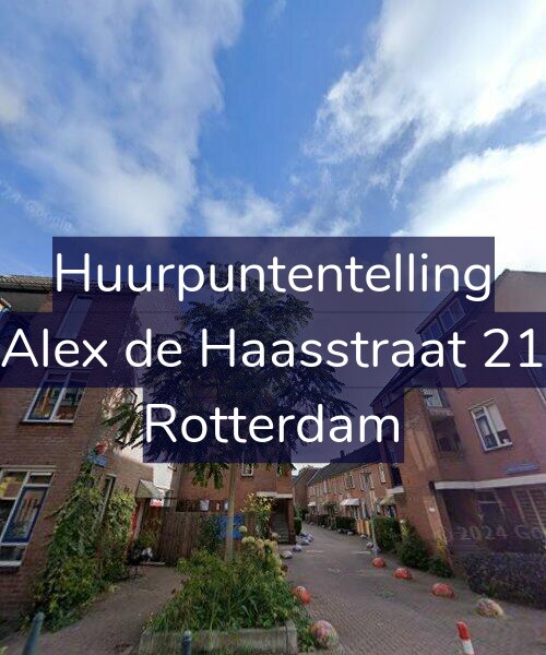 Foto gevel Huurpuntentelling voor Alex de Haasstraat 21, Rotterdam