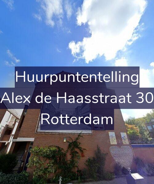 Foto gevel Huurpuntentelling voor Alex de Haasstraat 30, Rotterdam