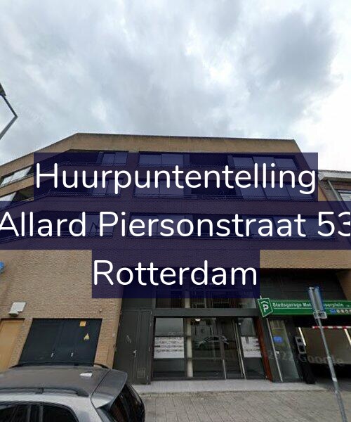 Foto gevel Huurpuntentelling voor Allard Piersonstraat 53, Rotterdam