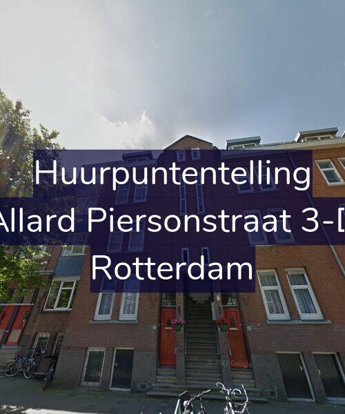 Foto gevel Huurpuntentelling voor Allard Piersonstraat 3-D, Rotterdam