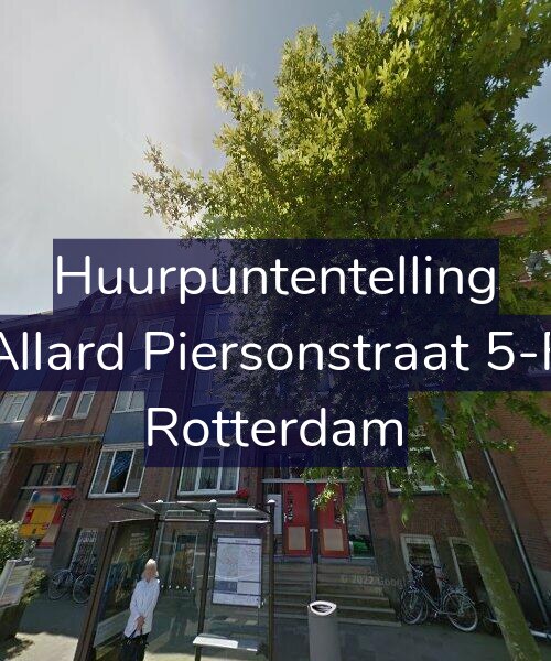 Foto gevel Huurpuntentelling voor Allard Piersonstraat 5-F, Rotterdam