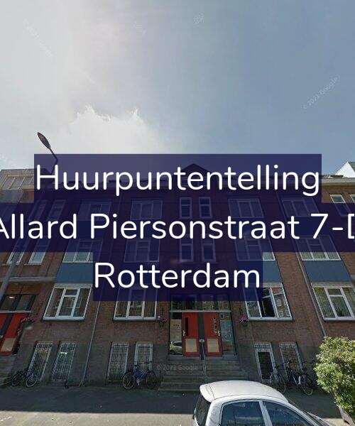Foto gevel Huurpuntentelling voor Allard Piersonstraat 7-D, Rotterdam