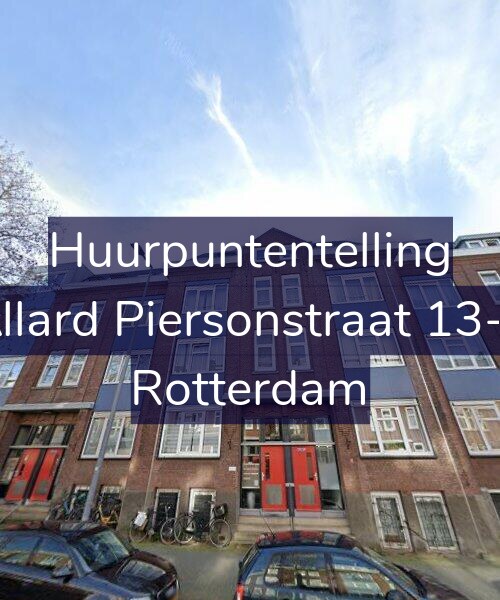 Foto gevel Huurpuntentelling voor Allard Piersonstraat 13-E, Rotterdam