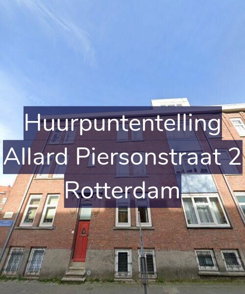 Foto gevel Huurpuntentelling voor Allard Piersonstraat 2, Rotterdam