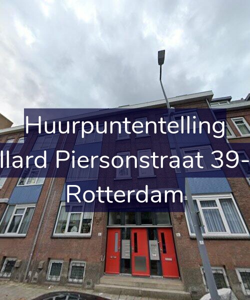 Foto gevel Huurpuntentelling voor Allard Piersonstraat 39-D, Rotterdam