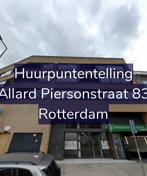Foto gevel Huurpuntentelling voor Allard Piersonstraat 83, Rotterdam