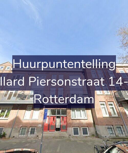 Foto gevel Huurpuntentelling voor Allard Piersonstraat 14-C, Rotterdam