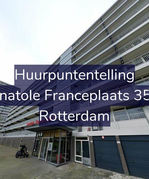Foto gevel Huurpuntentelling voor Anatole Franceplaats 350, Rotterdam