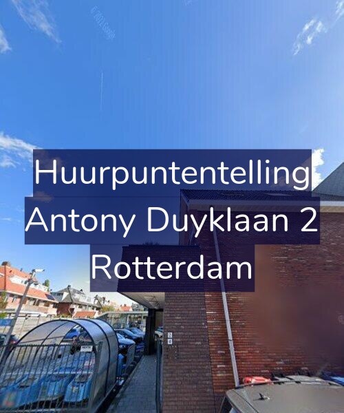Foto gevel Huurpuntentelling voor Antony Duyklaan 2, Rotterdam