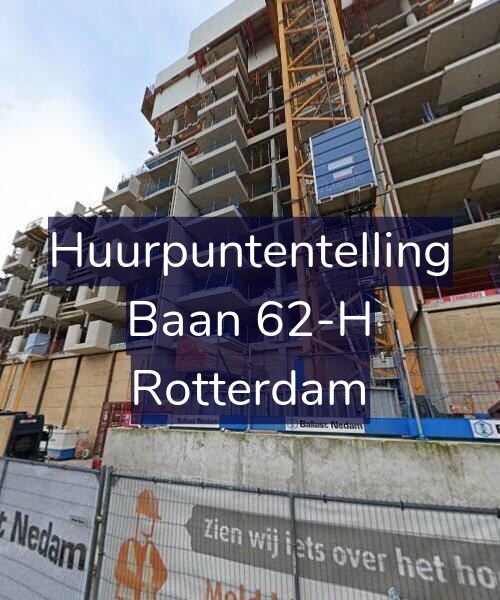 Foto gevel Huurpuntentelling voor Baan 62-H, Rotterdam
