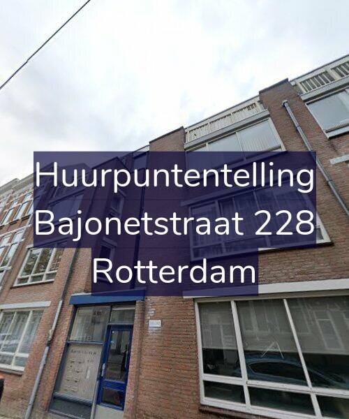 Foto gevel Huurpuntentelling voor Bajonetstraat 228, Rotterdam
