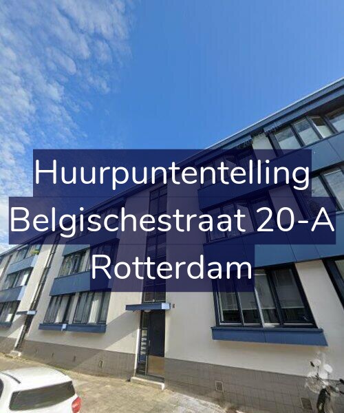 Foto gevel Huurpuntentelling voor Belgischestraat 20-A, Rotterdam