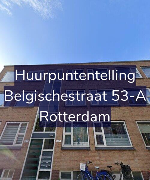 Foto gevel Huurpuntentelling voor Belgischestraat 53-A, Rotterdam