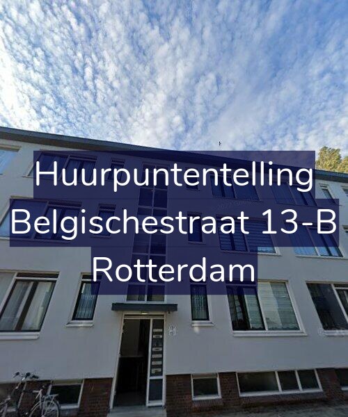 Foto gevel Huurpuntentelling voor Belgischestraat 13-B, Rotterdam