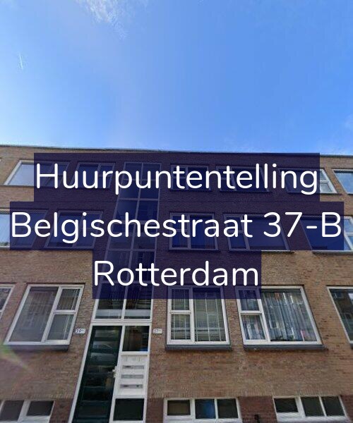 Foto gevel Huurpuntentelling voor Belgischestraat 37-B, Rotterdam