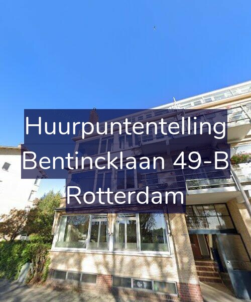 Foto gevel Huurpuntentelling voor Bentincklaan 49-B, Rotterdam