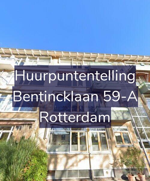 Foto gevel Huurpuntentelling voor Bentincklaan 59-A, Rotterdam