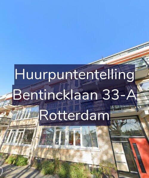 Foto gevel Huurpuntentelling voor Bentincklaan 33-A, Rotterdam