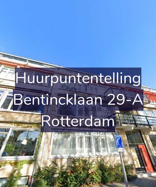 Foto gevel Huurpuntentelling voor Bentincklaan 29-A, Rotterdam