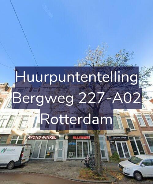 Foto gevel Huurpuntentelling voor Bergweg 227-A02, Rotterdam