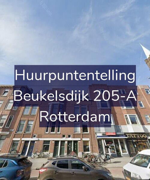 Foto gevel Huurpuntentelling voor Beukelsdijk 205-A, Rotterdam