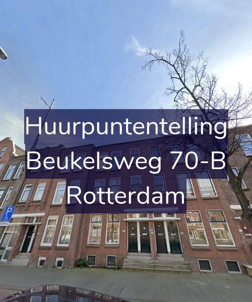 Foto gevel Huurpuntentelling voor Beukelsweg 70-B, Rotterdam